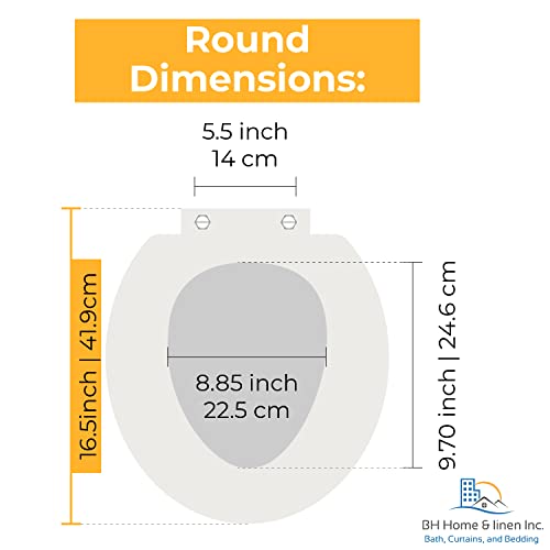 Transparent Fish Aquarium Round Standard Size Toilet Seat with Cover Acrylic Seats.(Clear"17