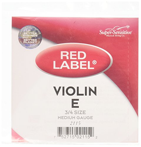 Super Sensitive 2115 Coated Steel Violin Strings, Custom