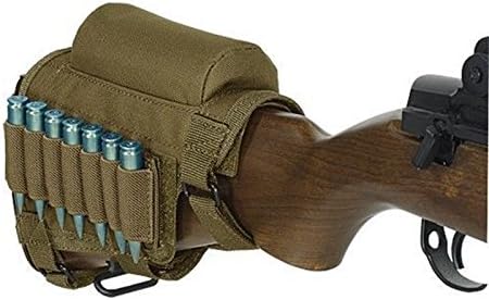 DANF Tactical Buttstock Cheek Piece and Shell Holder Rest Pouch Holder Pack With Ammo Carrier Case Portable Adjustable