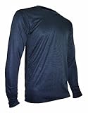 Polarmax Base Layer Basics Men's Long Sleeve Crew Tee (Black, Medium)