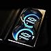 LED Car Cup Holder Lights, Car Logo Coaster with 7 Colors Changing USB Charging Mat, Luminescent Cup Pad Interior Atmosphere Lamp Decoration Light for Chevrolet (2 PCS)