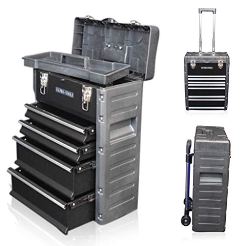 Us Pro Tools Black Work Center Workshop Plastic Steel Mobile