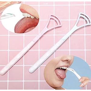 Life Time 2 in 1 Oral Care Tongue Cleaner (Pack of 2)