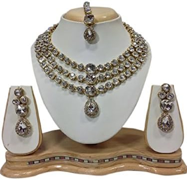 Ddivaa Antique Look Indian Bollywood Elegant Kundan Wedding Wear Jewelry Necklace Set