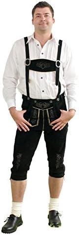 Edelnice Bavarian Lederhosen black 58