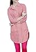 Women's 3/4 Sleeve Solid Loose Shirt Dress with 4 Pockets