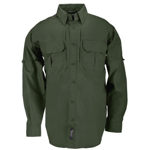 5.11 Tactical Tactical Long-Sleeve Shirt, OD Green, X-Small