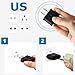 ROAD WARRIOR Travel Plug Adapter for Europe/UK/Australia/China/USA Outlet, Compact Lightweight Japan-Designed, RWG01BK
