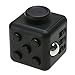 Enticing Fidget Cube 6 Sides Relieves Stress Ball [Black] Anti-anxiety and Depression Cube Toy for Children, Students, and Adults - Great for Work, Class and Home Easy Carrying