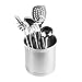 Kitchen Helper Bundles - Jumbo Stainless Steel Huge Capacity Utensil Holder with Weighted Based and Spoon Rest by Cuisinework