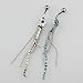 TOOPOOT 2PC Crystal Rhinestone Flower Dangle Navel Belly Ring Bar Piercing