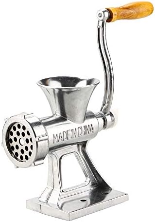 MUCH Meat Grinder Manual Hand Crank Mincer with Stand Tabletop Clamp for Sausage Maker Stuffer Dough Cookie Shaper with Stainless Steel Blades