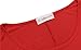JollieLovin Womens 3/4 Sleeve Loose Fit Swing Tunic Tops Basic T Shirt(3X,Red)