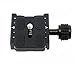 Fotasy 50mm Arca Swiss Type Clamp, Arca QR Clamp, 50 mm Arca Clamp, Arca Swiss Clamp, Quick Release Plate Clamp, QR Clamp, Arca Tripod Mount Adapter, for Tripod Head Monohead, with 50mm Arca Plate, Cl50_PU50, Black