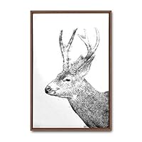 Framed Canvas Wall Art Animals, Flowers, Birds Canvas Prints Home Artwork Decoration for Living Room, Bedroom - 16x24 inches