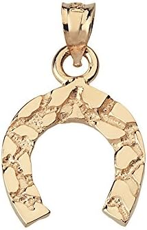Lucky Nugget Horseshoe Charm Pendant