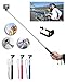 MagicShield Extendable Self Portrait Selfie Handheld Stick Monopod With Smartphone Adajustable Holder For iPhone Samsung Camera With 1/4 Inch Screw Hole Fit Most of Cameras (Blue)