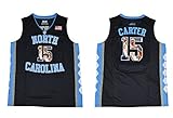 WEENKS Men's Vince Carter 15 North Carolina Tar Heels 2016 College Basketball Jersey
