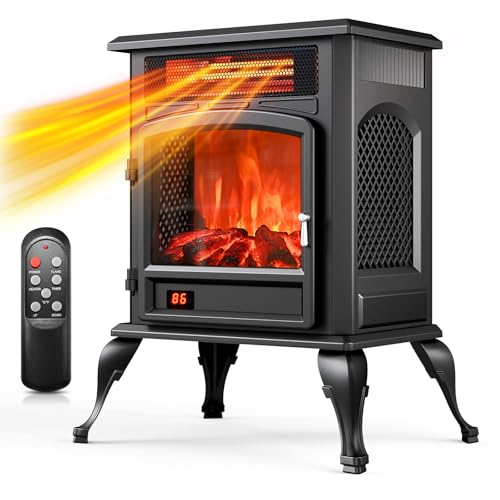 EXNOS Electric Fireplace Stove Heater