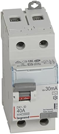 Legrand LEG411505 dx Differential Switch Screw Screws/id - 2P 230 V 16 A Type AC 30 mA Low Start 2 m, Gray