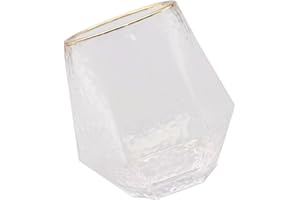 ABOOFAN Glass Beverage Cup Water Cup Wine Restaurant Coffee Mug Juice Containers Water Mug Clear Tumblers