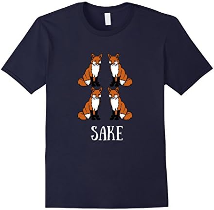 Mens Four Fox Sake T-Shirt Large Navy