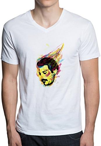 Lovelytt Men's Tee The Mercury Is Rising With Flaming Freddy Tee Shirt White Size Medium
