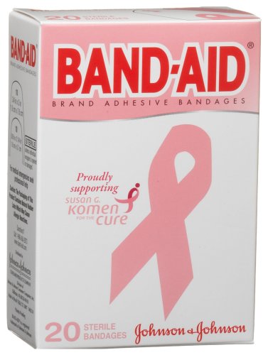 Johnson&Johnson band-aid bandages - susan g komen (381370051954)