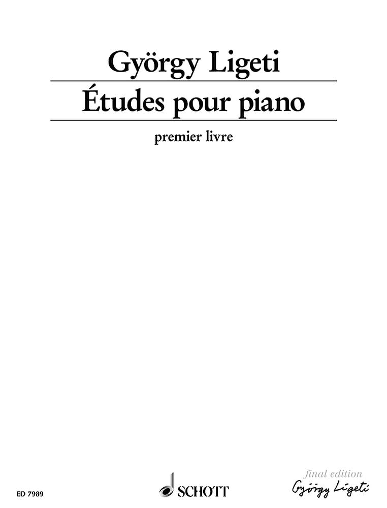 Etudes Pour Piano - Volume 1: premier livre. Piano.