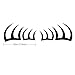 YGMONER Black False Eyelashes Sticker Car Headlights Decal