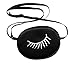 FBA Black Eyelashes Pattern Silk Eye Patch for Children Kids