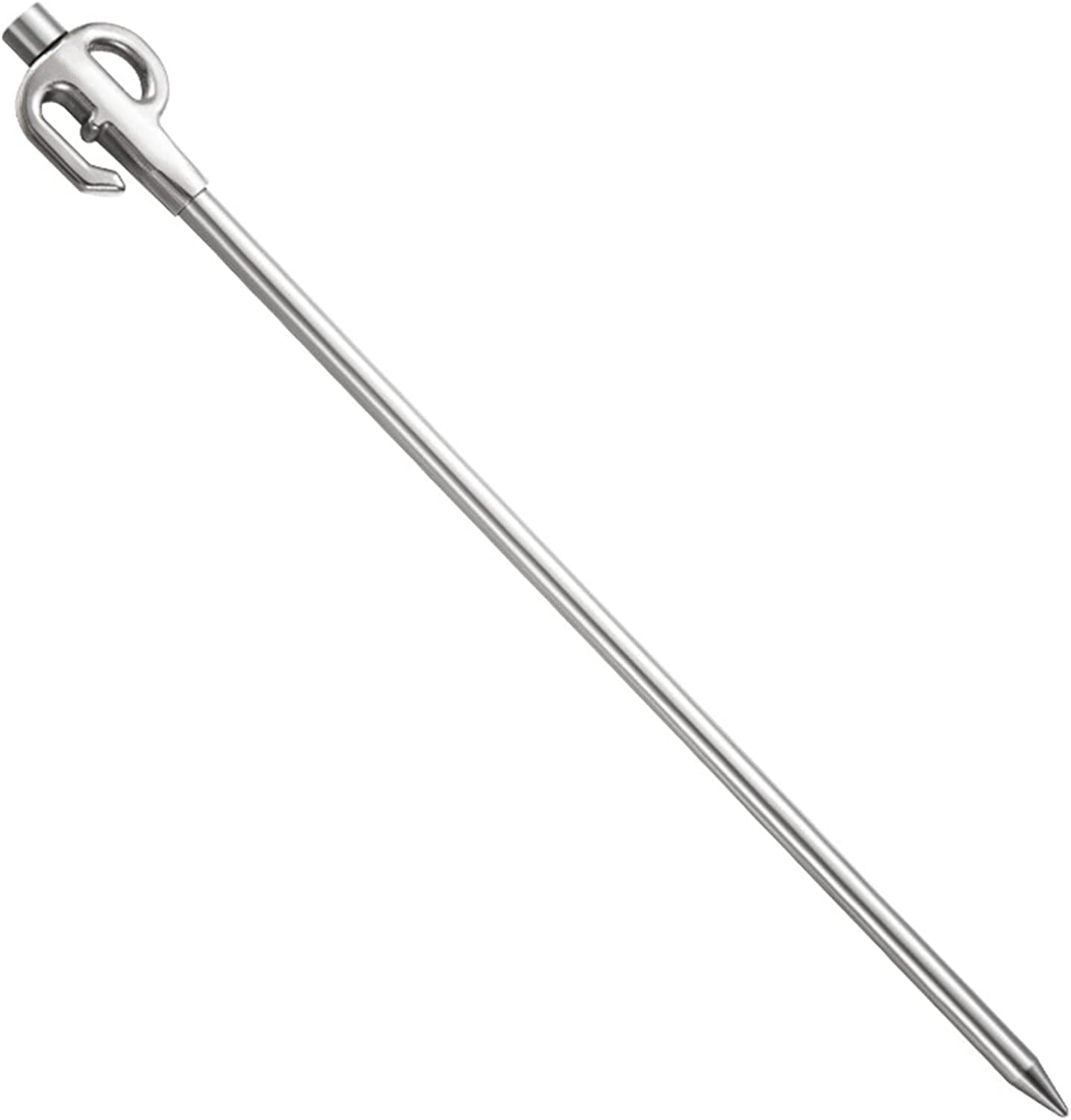 Stainless Steel Dog Tie Out Stake 360° Swivel Heavy Duty Strongest Dog Ground Anchor Spike Camp Nails Camping Accessories for Tie-Out Cable Chain 45CM