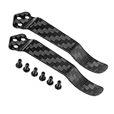 2 Pieces Knife Pocket Back Clip, 3-hole Titanium