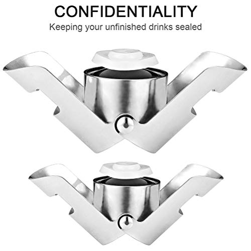 image for 2Buyshop Rose Gold Champagne Stopper Stainless Steel Fizz Saver Champa