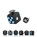 Muggle Shop Fidget Toy Cube Relieves Stress and Anxiety for Children and Adults (Blue/Black)