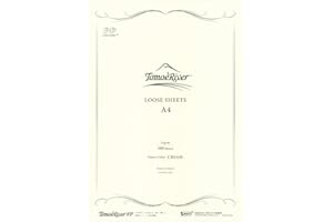 Tomoe River FP 52gsm Loose Sheet by SANZEN, 8.27 x 11.7 Inches (A4-size), Cream, 100 Sheets/Pack (SR-A4P-C)