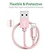 [Apple MFi Certified] Zendure 3.3 ft 39 inch (100 cm 1 Meter) Nylon Braided USB Charge/Sync Cable with Lightning Connector for iPhone 6/6 Plus, iPad Air 2 and More (Rose Gold)