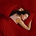 Bare Home Queen Sheet Set - Luxury 1800 Ultra-Soft Microfiber Queen Bed Sheets - Double Brushed - Deep Pockets - Easy Fit - 4 Piece Set - Bedding Sheets & Pillowcases (Queen, Red)