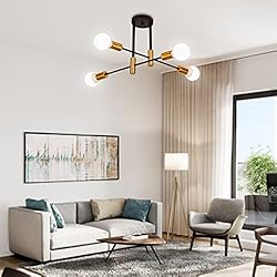 Cimbely 4-Light Mid Century Flush Mount Ceiling