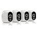 Arlo - Wireless Home Security Cameras with Motion Detection (4 Pack) | Night vision, Indoor/Outdoor, HD Video, Wall Mount | Cloud Storage Included | 4 cameras (VMC3430)