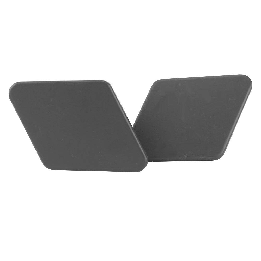 Headlight Washer Primed,1 Pair Front Bumper Headlight Washer Nozzle Primed Cover replacement for 3 Series E90 2005 2009