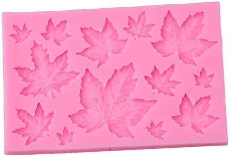 Yezelend Silicone Chocolate Mould Maple Leaf Shape DIY Fondant Candy Mould Cake Decor Icing Sugar craft Mold Baking Tools