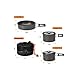 Outdoor Camping Cookware Set Outdoor Lightweight Cookware Mess Kit Backpacking Gear Portable Cooking Bowl Pot Pan Set for Hiking Camping Dark Grey 1pcthumb 4
