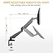 Single Arm Monitor Stand – FEZIBO Adjustable Full Motion Monitor Mount Monitor Arm, C Clamp Mount for Screen from 17″ to 32″ Gas Spring LCD Computer Screensthumb 1