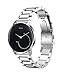 Balerion-Adjustable Solid Stainless Steel Band with Durable Folding Clasp for Withings Steel HR-Steel Silver 36MM