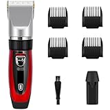 YOHOOLYO Hair Clippers For Men Hair Trimmer Rechargeable Electric Haircut Kit Ceramic Blade Cordless With 4 Combs For Men and Kids