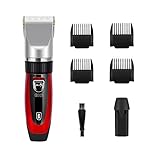 YOHOOLYO Hair Clippers For Men Hair Trimmer Rechargeable Electric Haircut Kit Ceramic Blade Cordless With 4 Combs For Men and Kids