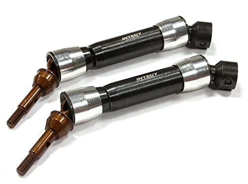 Integy RC Model Hop-ups C25503SILVER V2XHD Steel Front Universal Drive Shaft(2) for Traxxas 1/10 Slash & Stampede 4X4