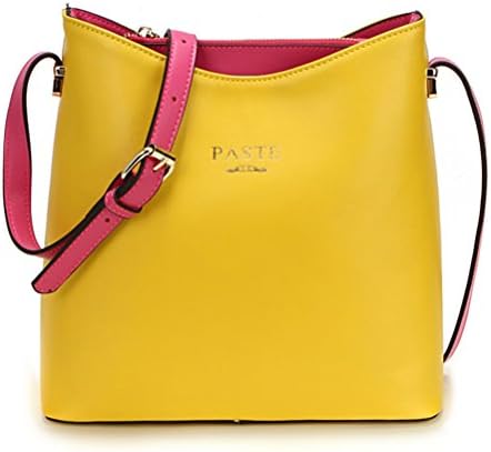 PASTE Women’s Split Leather Barrel-type Ladies Shopper Office Totes/Shoulder Bag,Handbag