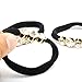 Luxxii - Elastic Rhinestone Hair Ties Band Rope Headband Elastic Ponytail Holder Scrunchies for Women Girls Hair Band (Pack 3, Black)